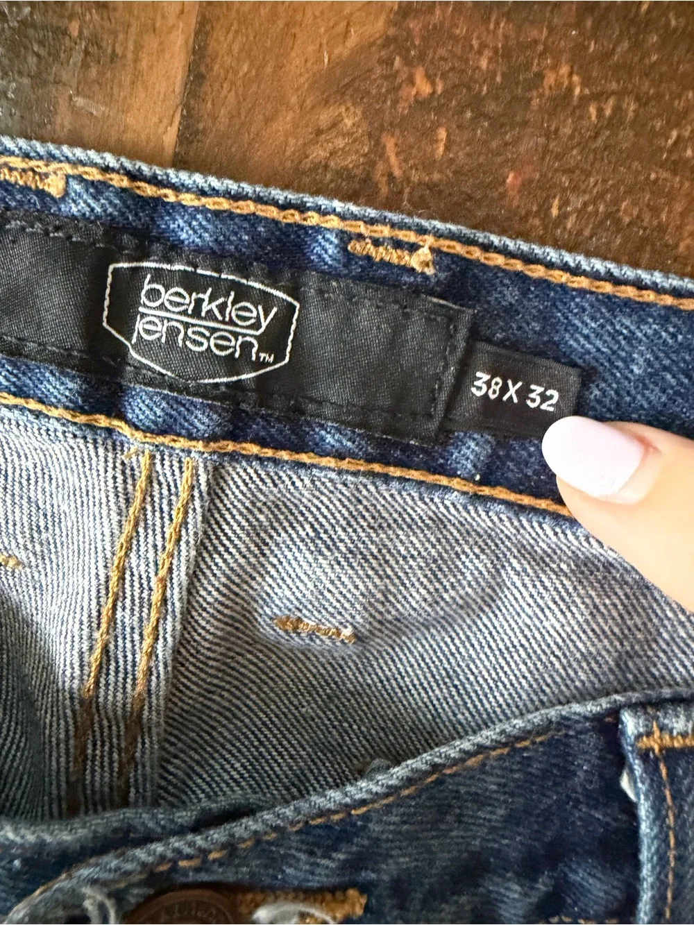 Berkley Jensen Men’s 38x32 Straight Leg Denim Jeans | SKU 0480